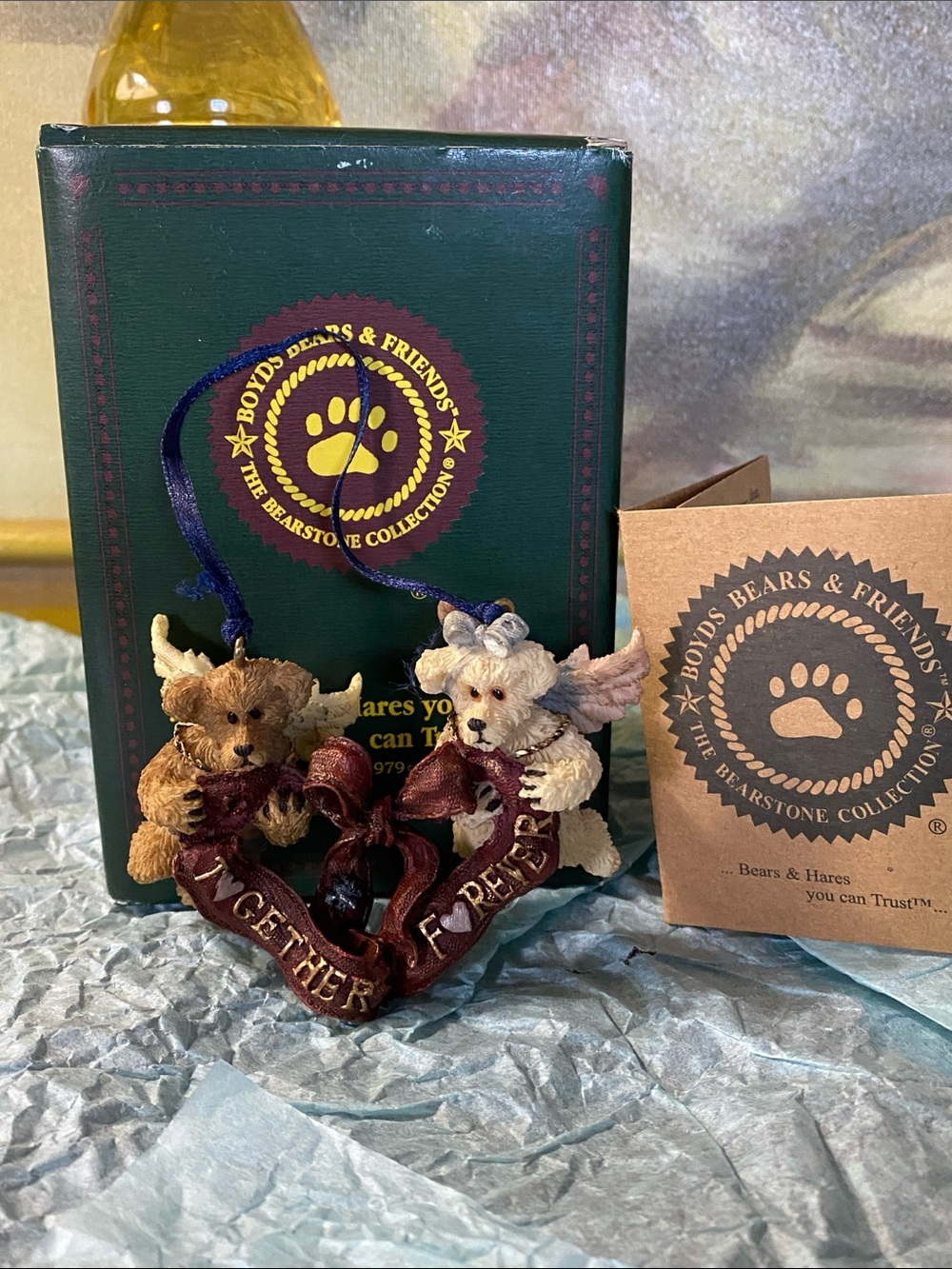 Retired “Gideon & Gabrielle Bearlove” Christmas Ornament